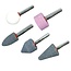 Silverline Slijpstenen set - Aluminiumoxide - Diverse vormen - 5-delig - 6 mm schacht