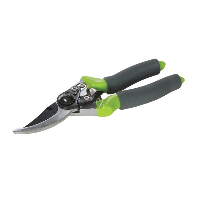 Silverline Snoeischaar - aluminium - geharde bladen met PTFE-laag en schuimrubberen greep - 22 cm - groen - voor tuinonderhoud