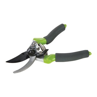 Silverline Snoeischaar - aluminium - geharde bladen met PTFE-laag en schuimrubberen greep - 22 cm - groen - voor tuinonderhoud