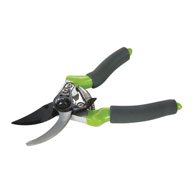 Silverline Snoeischaar - aluminium - geharde bladen met PTFE-laag en schuimrubberen greep - 22 cm - groen - voor tuinonderhoud