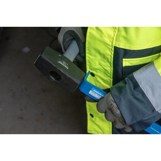 Silverline Moker met geharde stalen kop - schokabsorberende glasvezelsteel - 1,8 kg - zwart - voor sloopwerk en beitels