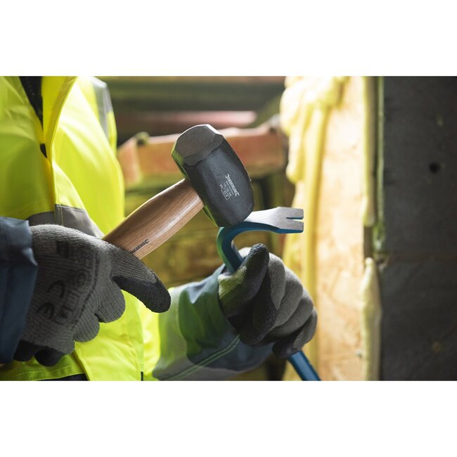 Silverline moker - gesmede stalen kop en hickoryhouten steel - 1,13 kg - zwart - poedergecoate kop - sloopwerk en palen inslaan