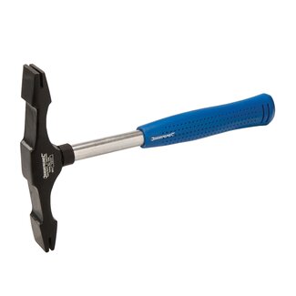 Silverline Dubbelzijdige Hand Beitelhamer met Ronde Steel - 709 gram