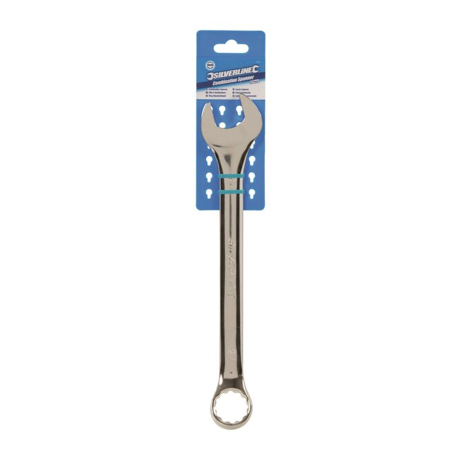Silverline Steekringsleutel 27 mm - chroom-vanadium staal - dun profiel voor precisiewerk - hoogglans chroom - auto en fiets
