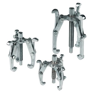Silverline 3-delige tandwiel trekker set - heavy-duty - 75, 100 en 150 mm - omkeerbaar gebruik Silverline 3-delige tandwiel trekker set - heavy-duty - 75, 100 en 150 mm - omkeerbaar gebruik