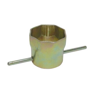 Silverline Thermostaat pijpsleutel - roestbestendig - 85 mm - lang patroon - geel gepassiveerd
