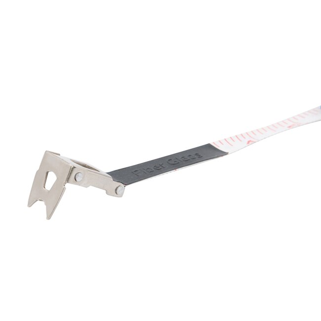 Silverline Meetlint 10 meter op rol - glasvezel met PVC-bekleding - waterbestendig, metrisch/imperiaal - voor buiten