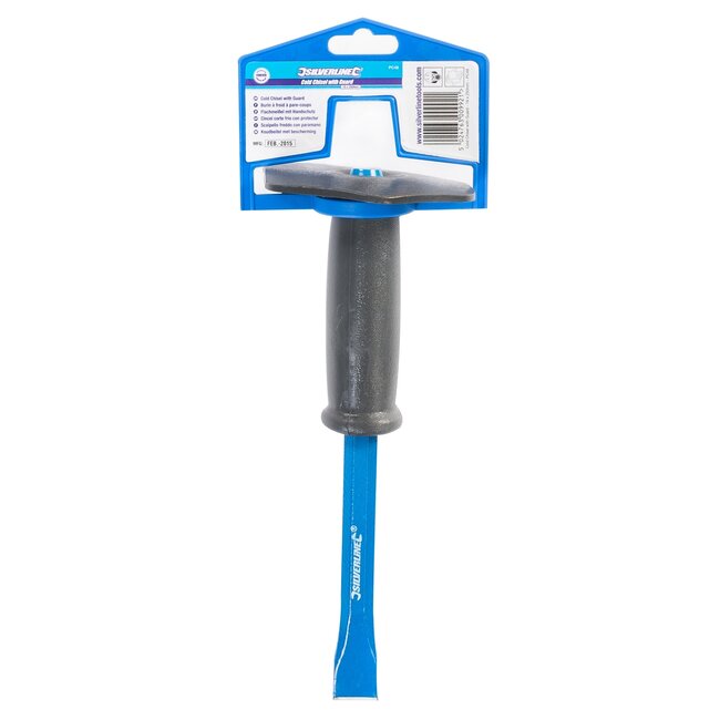 Silverline Koudbeitel - 19 x 250 mm - gehard staal - met schokbescherming - roestbestendig - staalkleurig - voor steen en beton