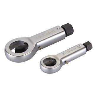 Silverline Moerensplijter set - Roestbestendig - Gesmeed staal - 2-22 mm - 2-delig