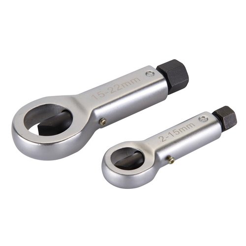 Silverline Moerensplijter Set - 2 t/m 15 mm en 15 t/m 22 mm - 2 delig Silverline Moerensplijter Set - 2 t/m 15 mm en 15 t/m 22 mm - 2 delig