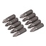 Silverline Bitset - Cr-V PZ2 x 25 mm - 10 stuks