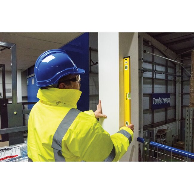 Silverline Waterpas - aluminium - 3 libellen voor 45, 90 en 180 graden - 60 cm - zilverkleurig - voor bouw en montage