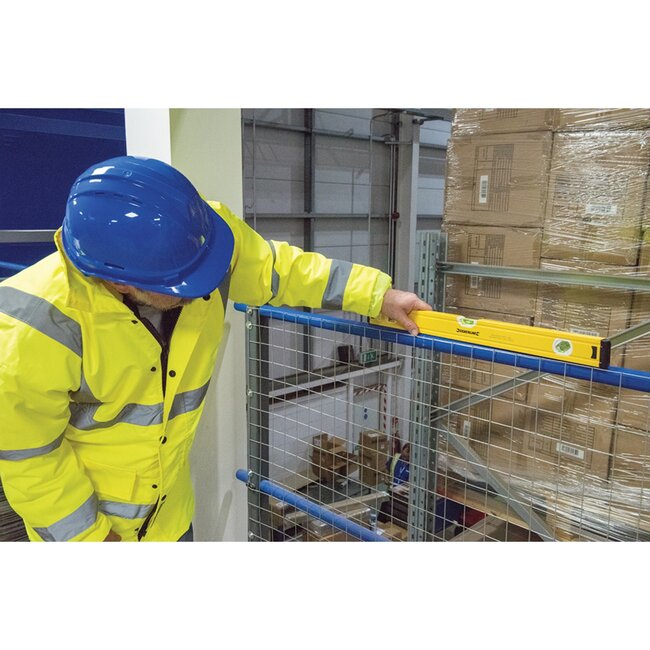 Silverline Waterpas - aluminium - 3 libellen voor 45, 90 en 180 graden - 60 cm - zilverkleurig - voor bouw en montage