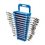Silverline Steekringsleutelset - 12-delig - 15 graden kop - chroom vanadium staal - 8-19 mm - met opbergrek