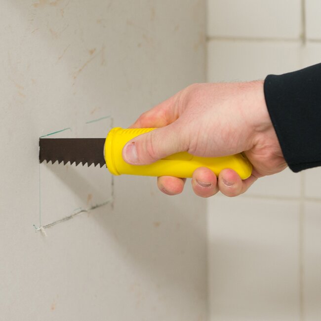 Silverline Schrobzaag - gehard staal - gepunt uiteinde en extra scherpe tanden - 160 mm - blauw - voor gipsplaat