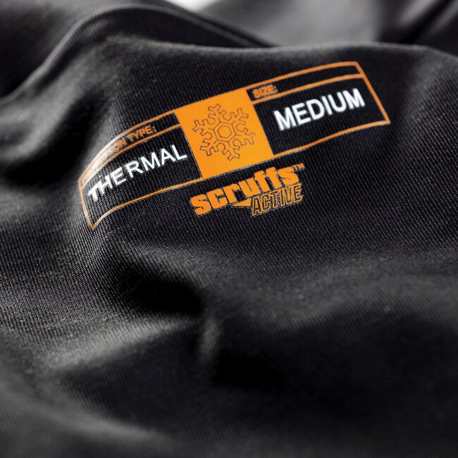 Scruffs basislaag ondershirt polyester-elastaan - sneldrogend en warmhoudend - maat XXL - nauwsluitend - voor koude werkdagen