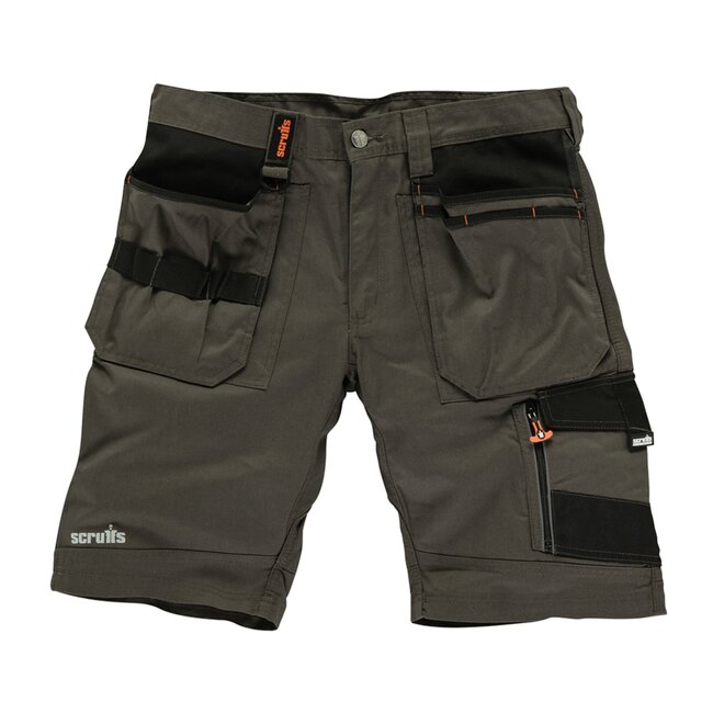 Scruffs Werkshort Trade - Donkergrijs - Maat UK - 30 / EU - 46