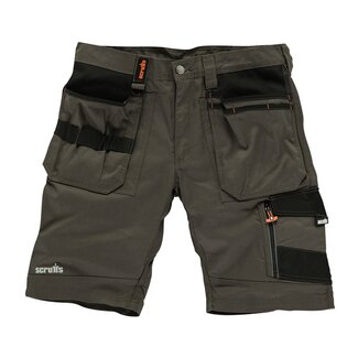 Scruffs Slijtvaste werkshort - donkergrijs - canvasverstevigde zakken - maat EU 56