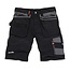 Scruffs Duurzame werkshort - canvasversteviging - multifunctionele zakken - zwart - maat 56