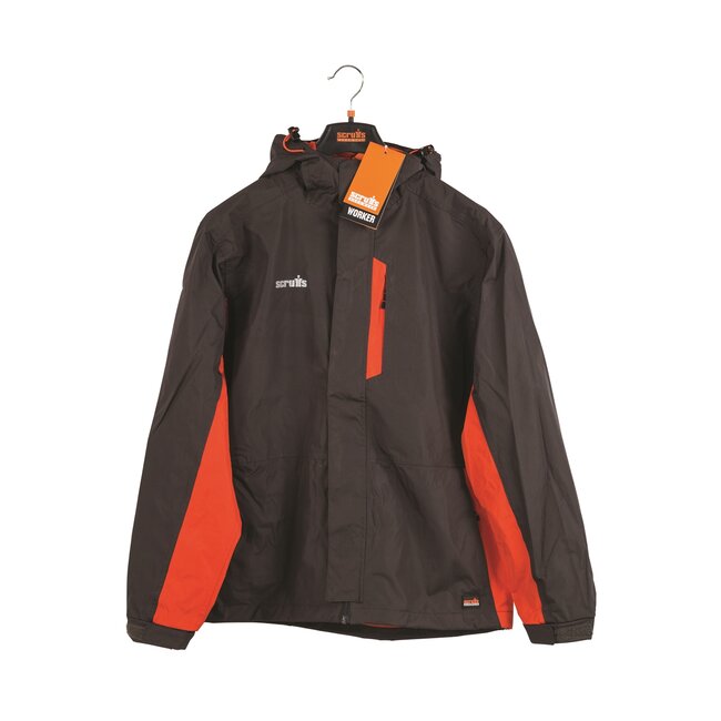 Scruffs Weerbestendige werkjas - robuust nylon - waterdicht - maat XL - grijs