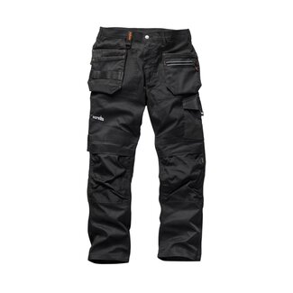 Scruffs Werkbroek - Slim-fit - Stretch-keperkatoen - Zwart - Maat 48 Scruffs Werkbroek - Slim-fit - Stretch-keperkatoen - Zwart - Maat 48
