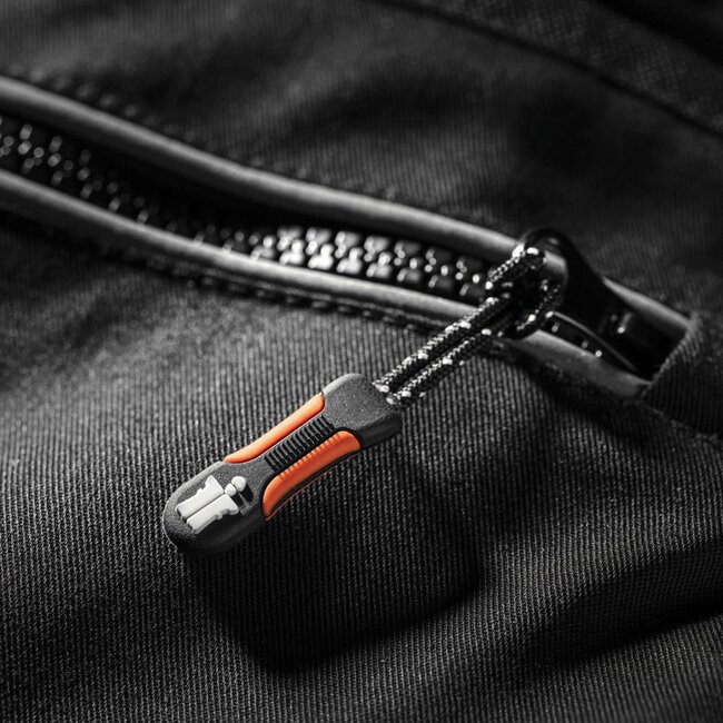 Scruffs Werkbroek - polyester-katoen met rek - slijtvaste kniezakken en holsterzakken - maat 56 lang - zwart - bouw en klussen