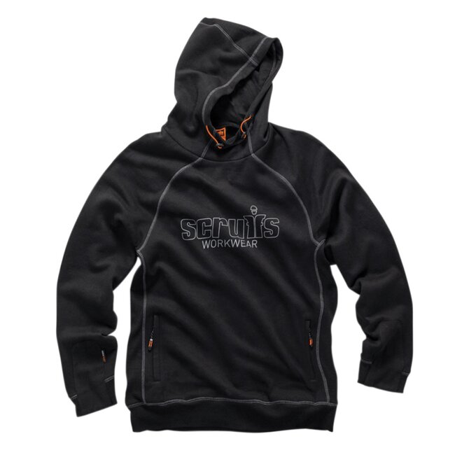 Scruffs Trade Zwarte Werk Hoodie - Maat S