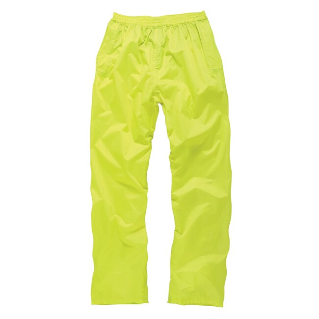 Scruffs regenpak - polyester/pvc - waterdicht, getapete naden, capuchon - maat XL - geel - 2-delig - voor werk en buitengebruik