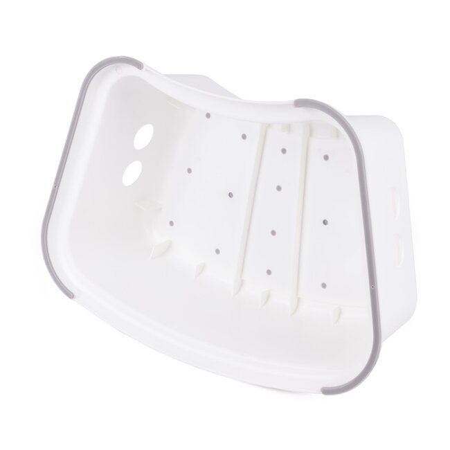 Benson Klein opstapje - Rubberen antislip - 36.5 x 25.2 x 13 cm - Wit