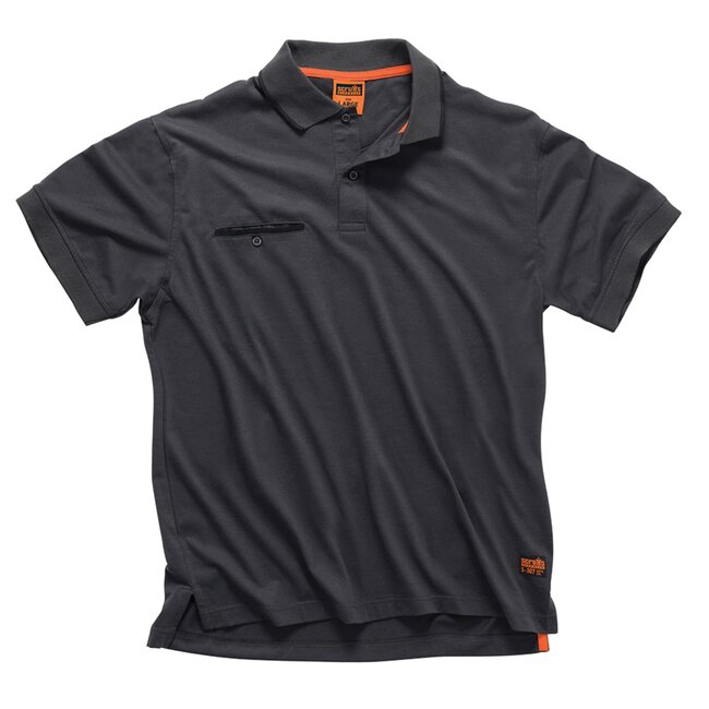 Scruffs Werkpolo - Grafietkleur - XXL - Lichtgewicht en Onderhoudsvriendelijk - Professionele Stijl