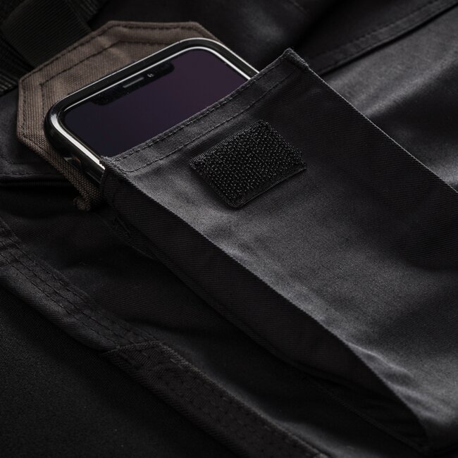 Scruffs Werkbroek slanke pasvorm - ballistisch weefsel - holster- en kniezakken - maat 54 kort - zwart - voor bouw