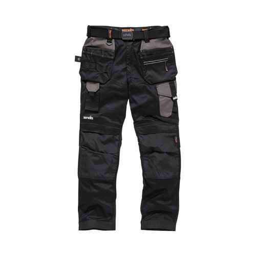 Scruffs Pro Flex Werkbroek - Zwart - Maat UK - 36R / EU - 52M Scruffs Pro Flex Werkbroek - Zwart - Maat UK - 36R / EU - 52M