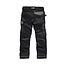 Scruffs Flexibele werkbroek - Slanke pasvorm - Ballistische versterkingen - Holsterzakken - Zwart - Maat 54