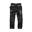 Scruffs Werkbroek slank model - canvas, ballistisch verstevigd - holster- en kniezakken, ventilatie - maat 54L - zwart - bouw