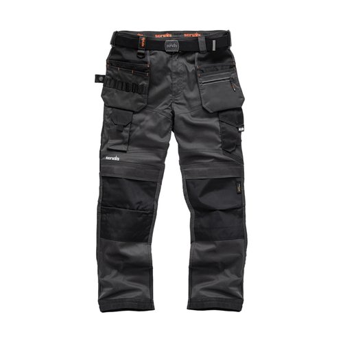 Scruffs Pro Flex Plus Werkbroek - Grijs - Maat UK - 28S / EU - 42S Scruffs Pro Flex Plus Werkbroek - Grijs - Maat UK - 28S / EU - 42S