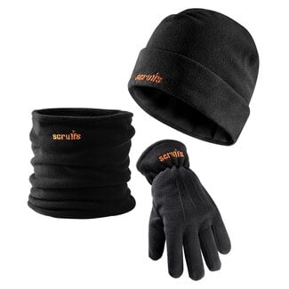 Scruffs Winteruitrusting set - Fleece muts, nekwarmer en handschoenen - Warm en lichtgewicht - 3-delig