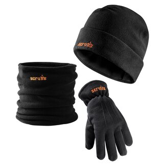 Scruffs Winteruitrusting set - Fleece muts, nekwarmer en handschoenen - Warm en lichtgewicht - 3-delig Scruffs Winteruitrusting set - Fleece muts, nekwarmer en handschoenen - Warm en lichtgewicht - 3-delig