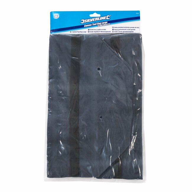 Silverline gereedschapstas - katoenen canvas - waterafstotend, extra sterk met ritssluiting - 76 x 43 x 21,5 cm - voor gereedschap