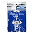 Benson Blauwe parkeerkaart - Compact - Duurzaam PU - Europees goedgekeurd - 12 x 10 cm