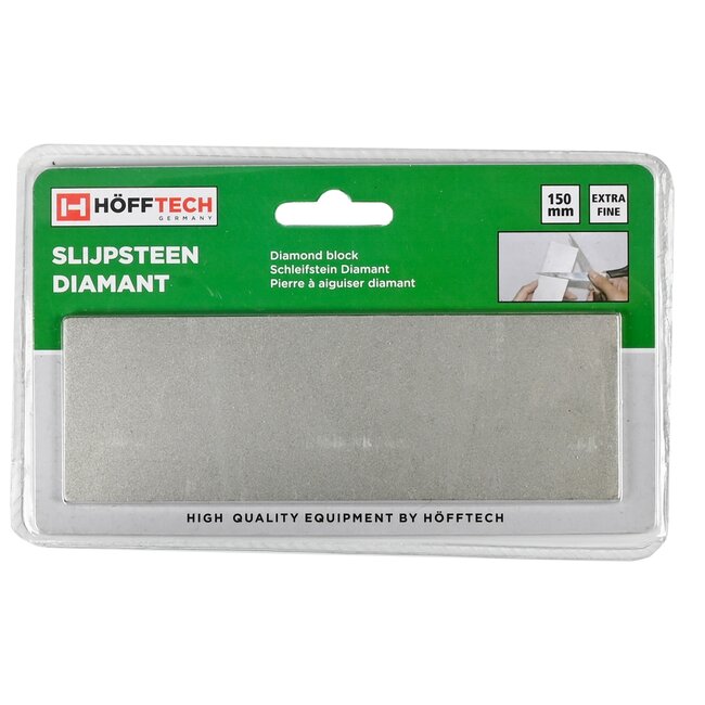 Hofftech Diamant slijpsteen - extra fijn - 150 mm - voor messen en gereedschap