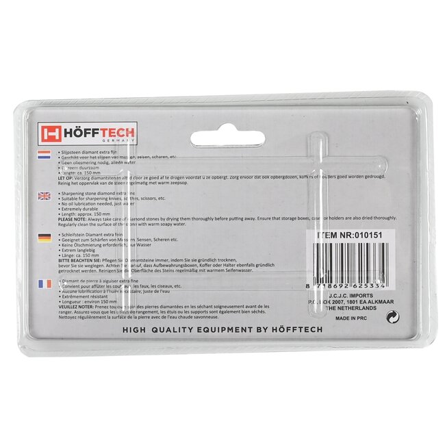 Hofftech Diamant slijpsteen - extra fijn - 150 mm - voor messen en gereedschap