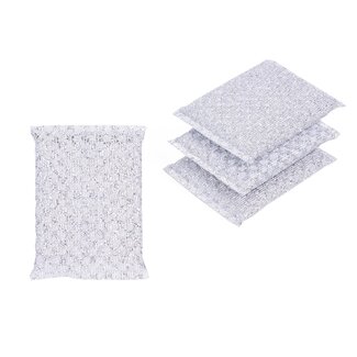 Benson Slijtvaste schuurspons set - grijs - 4 stuks