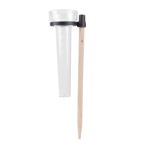 Benson Regenmeter op Stokhouder - Transparant - 24 cm - Kunststof Benson Regenmeter op Stokhouder - Transparant - 24 cm - Kunststof