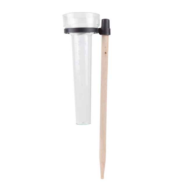 Benson Regenmeter op stokhouder - transparant - 24 cm - kunststof - nauwkeurige meting