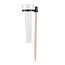 Benson Regenmeter op stokhouder - transparant - 24 cm - kunststof - nauwkeurige meting