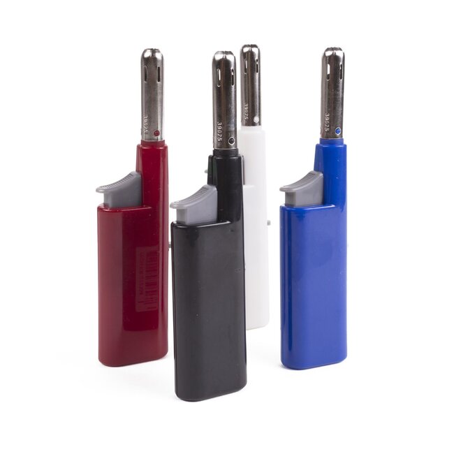 Benson Handige BBQ-aansteker - Instelbare vlam - Navulbaar - 12 cm - Diverse kleuren