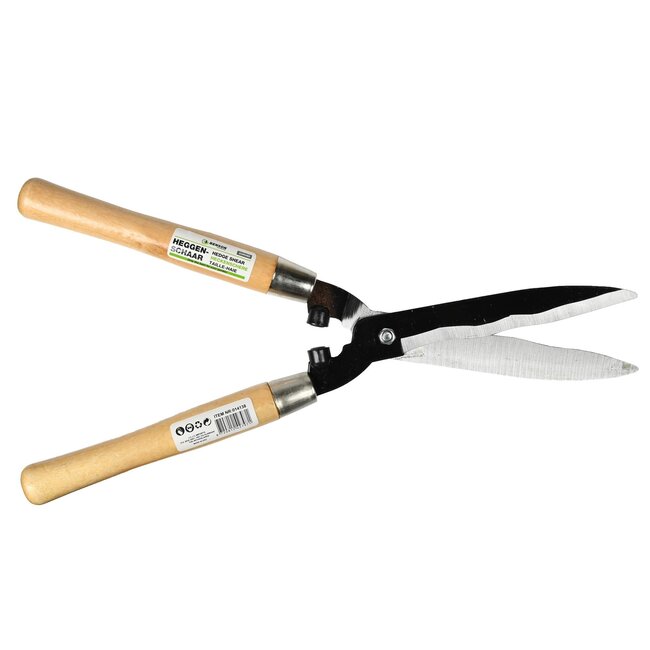 Benson Heggenschaar - Gegolfde Bladen - Houten Handvatten - 50 cm