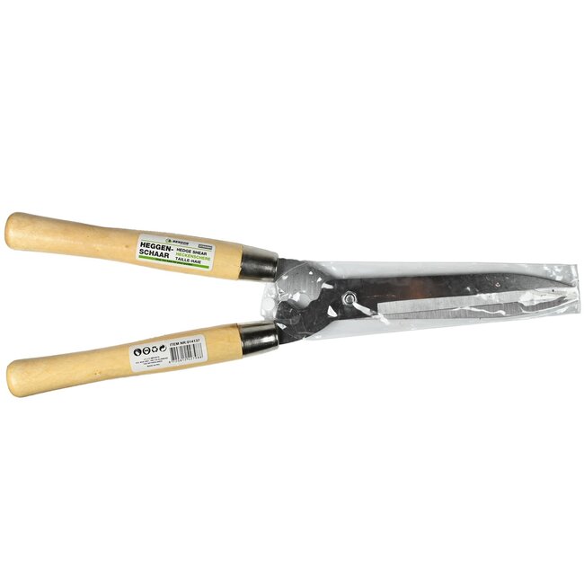 Benson Heggenschaar - Rechte Bladen - Houten Handvatten - 50 cm