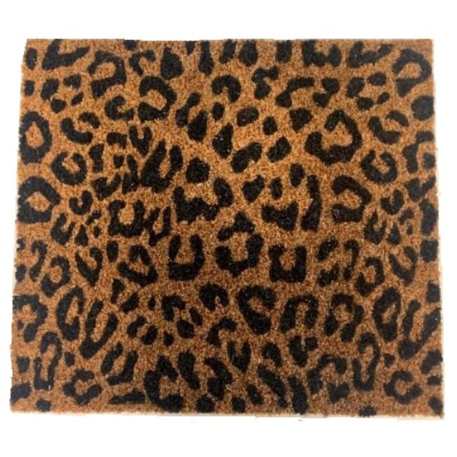 Benson Stijlvolle kokosmat - tijgerprint - 40 x 60 cm - schrapende werking