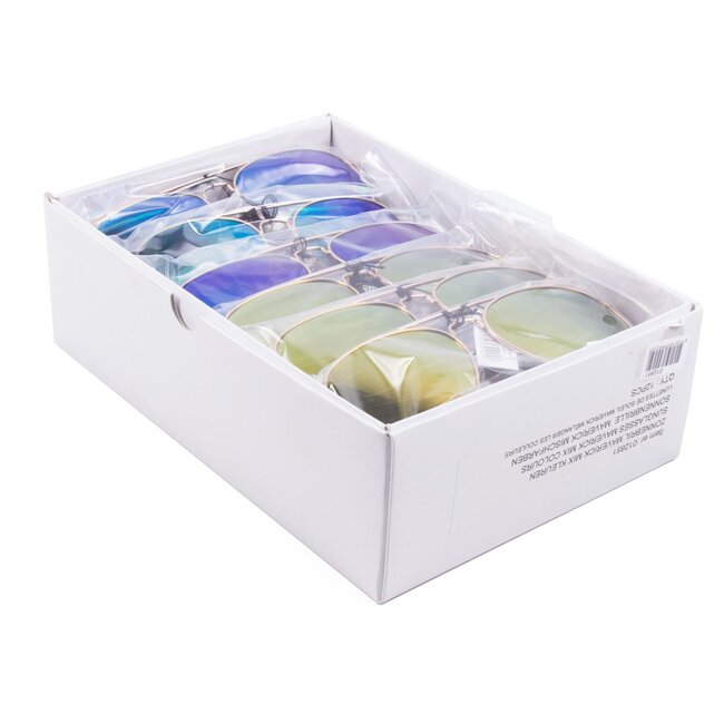 Benson Gepolariseerde zonnebril - Metaal montuur - Kleurenmix - Per stuk